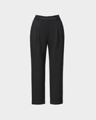 Navy Cropped Tapered Trousers - Sussiland