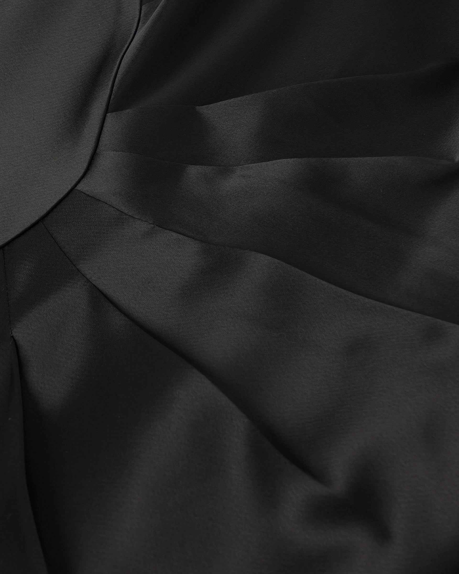 Black Textured Midi Dress