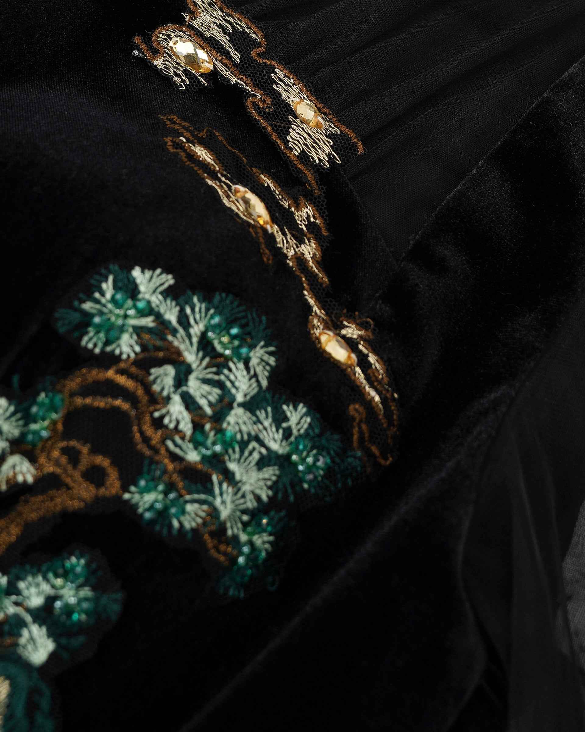 Riverscape Embroidered Midi Dress