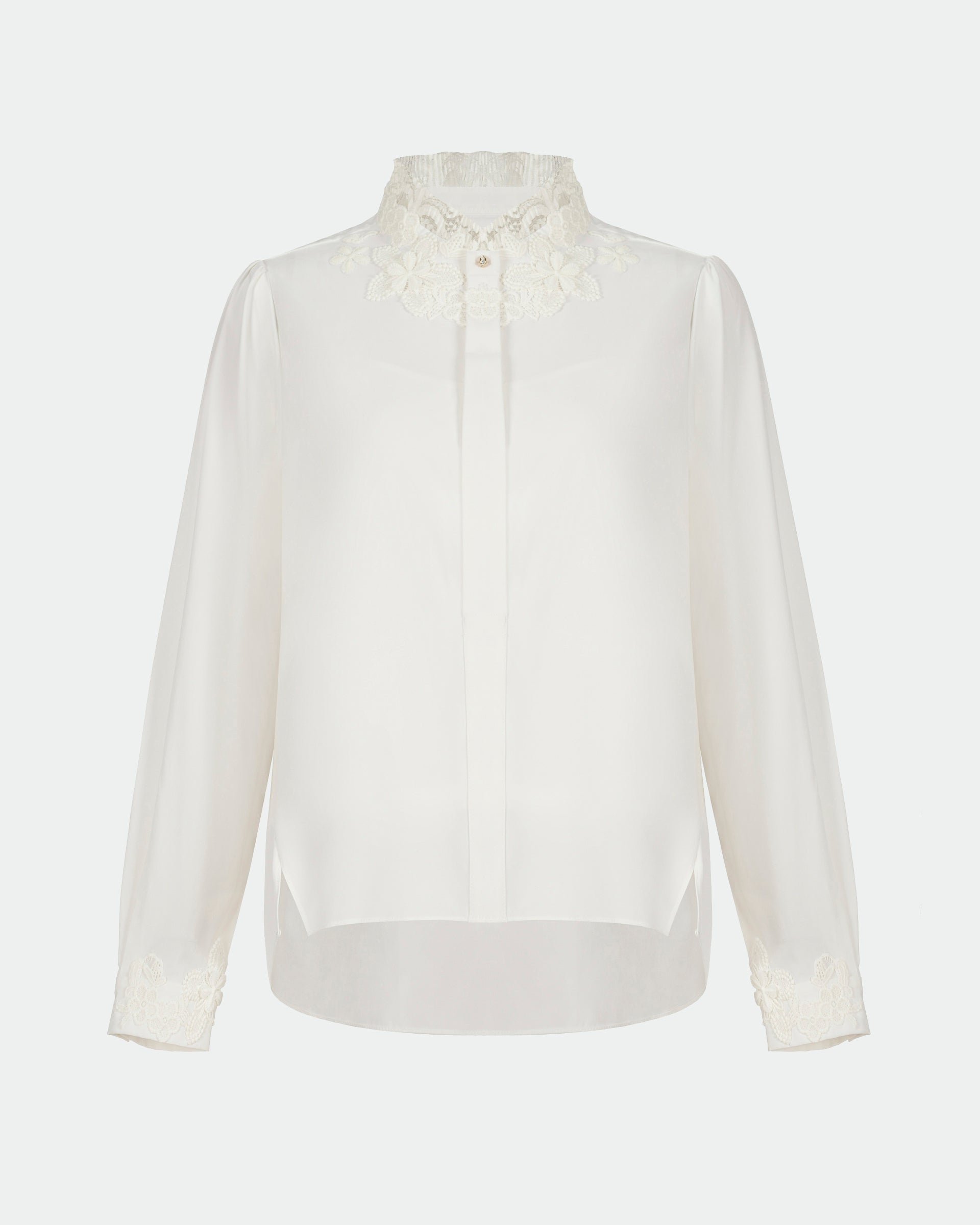 Refined Lace-Detail Blouse - Sussiland