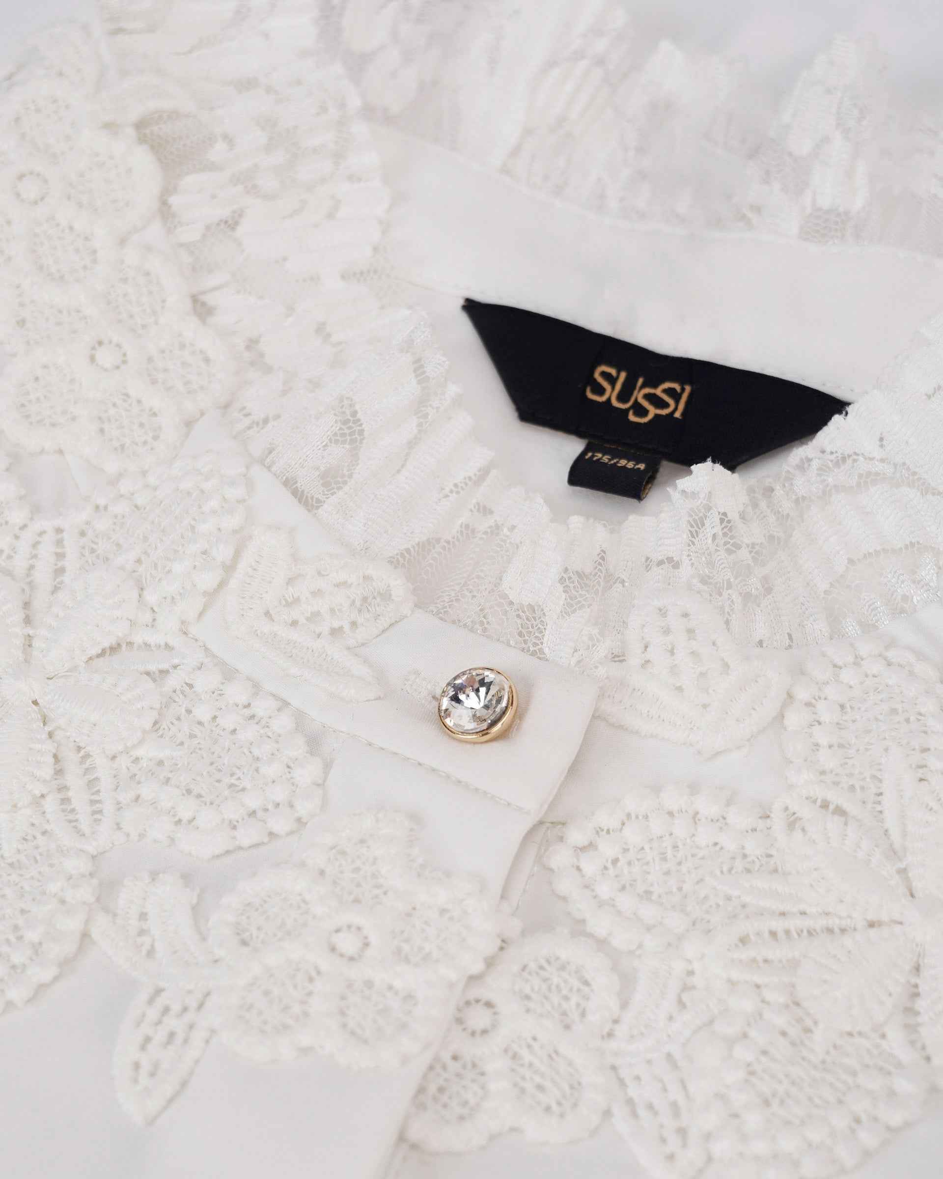 Refined Lace-Detail Blouse