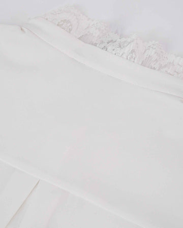 Refined Lace-Detail Blouse