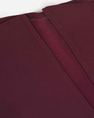 Asymmetrical Burgundy Midi Skirt