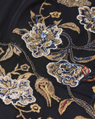 Embroidered High-Waist Gown