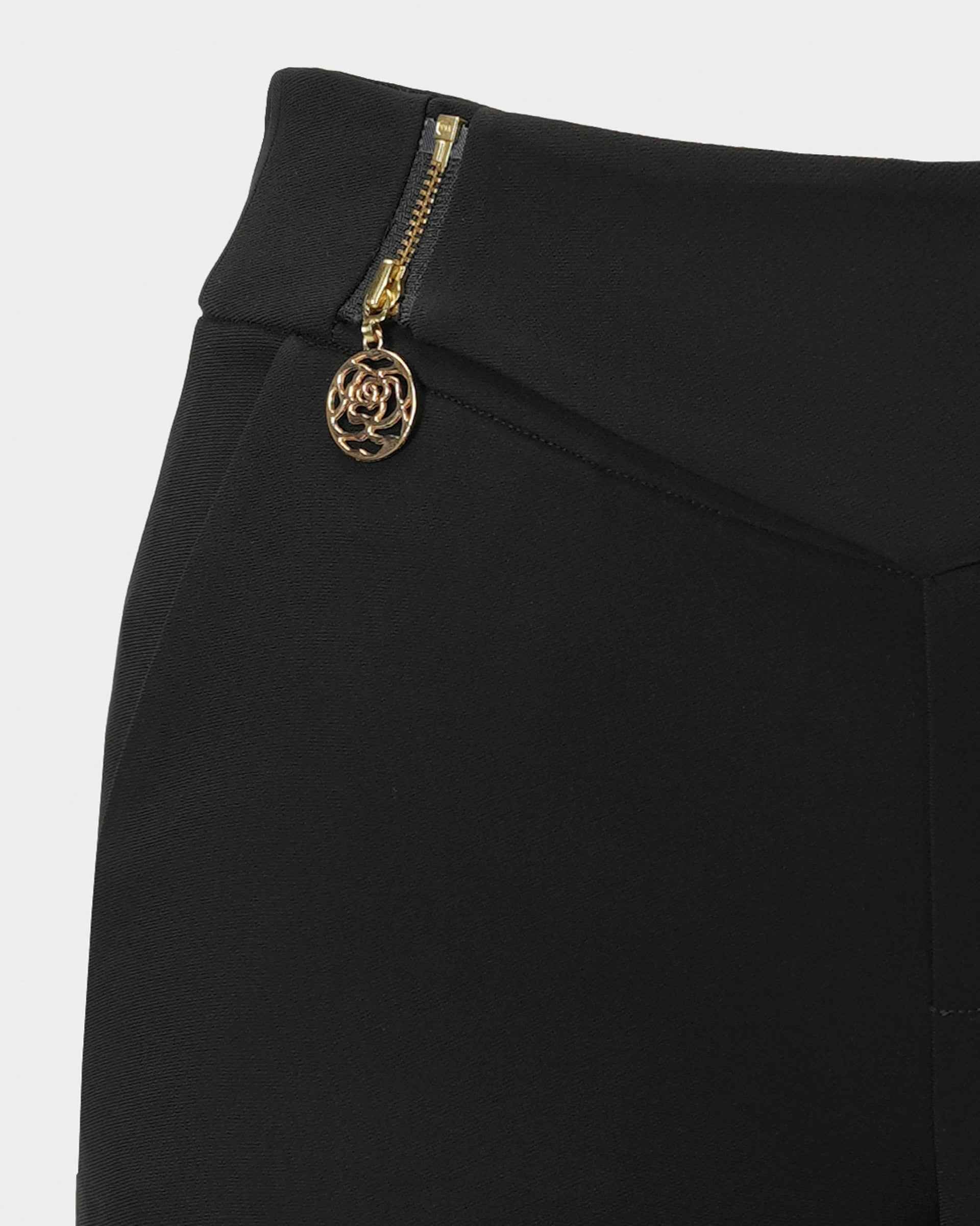 Classic Black Straight Trousers