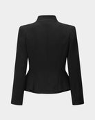 Noir Bamboo-Clasp Blazer
