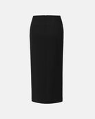 Black Tailored Pencil Skirt - Sussiland
