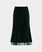 Velvet Midi Skirt