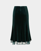 Velvet Midi Skirt