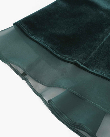 Velvet Midi Skirt