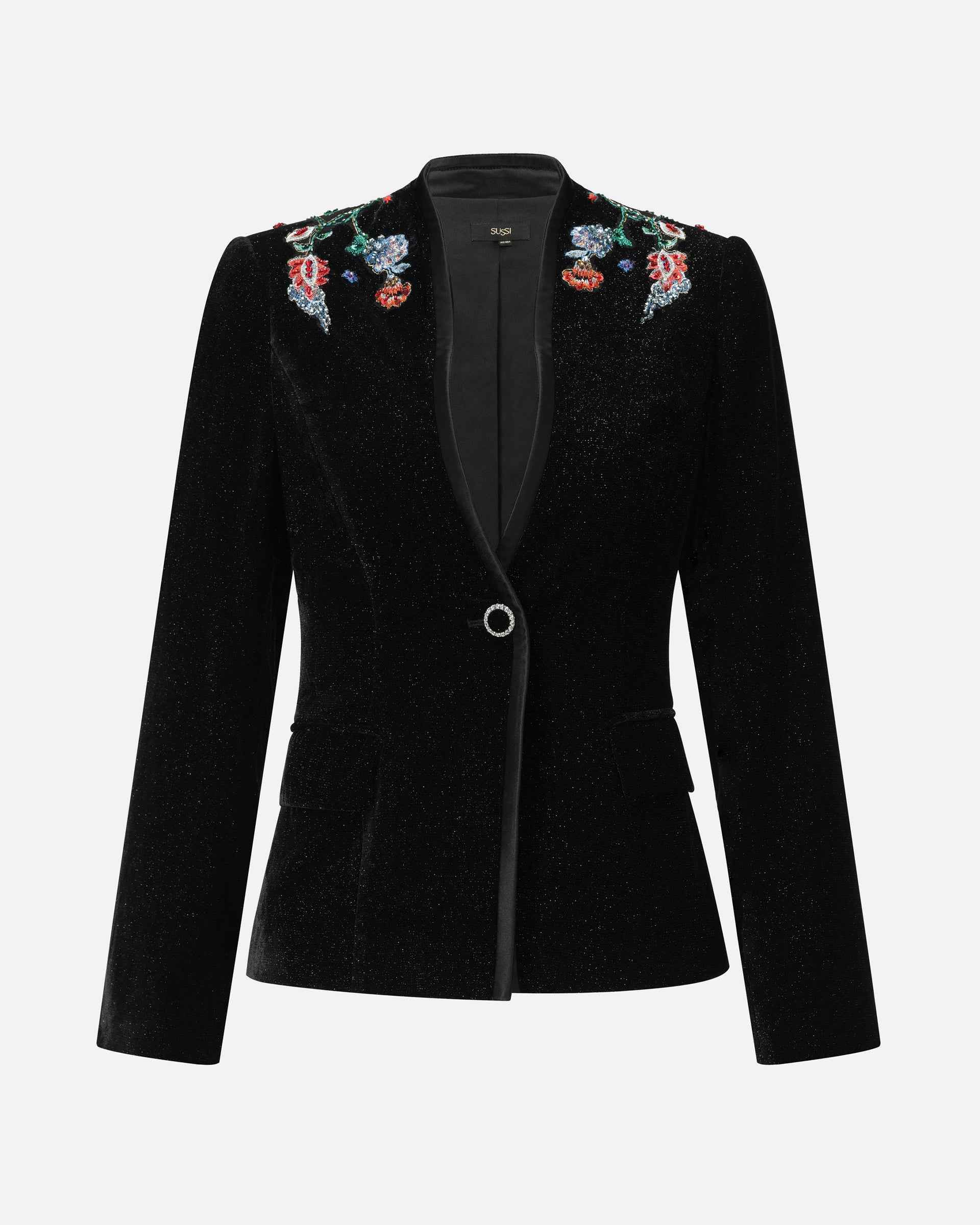 Prosperity Embroidered Velvet Blazer