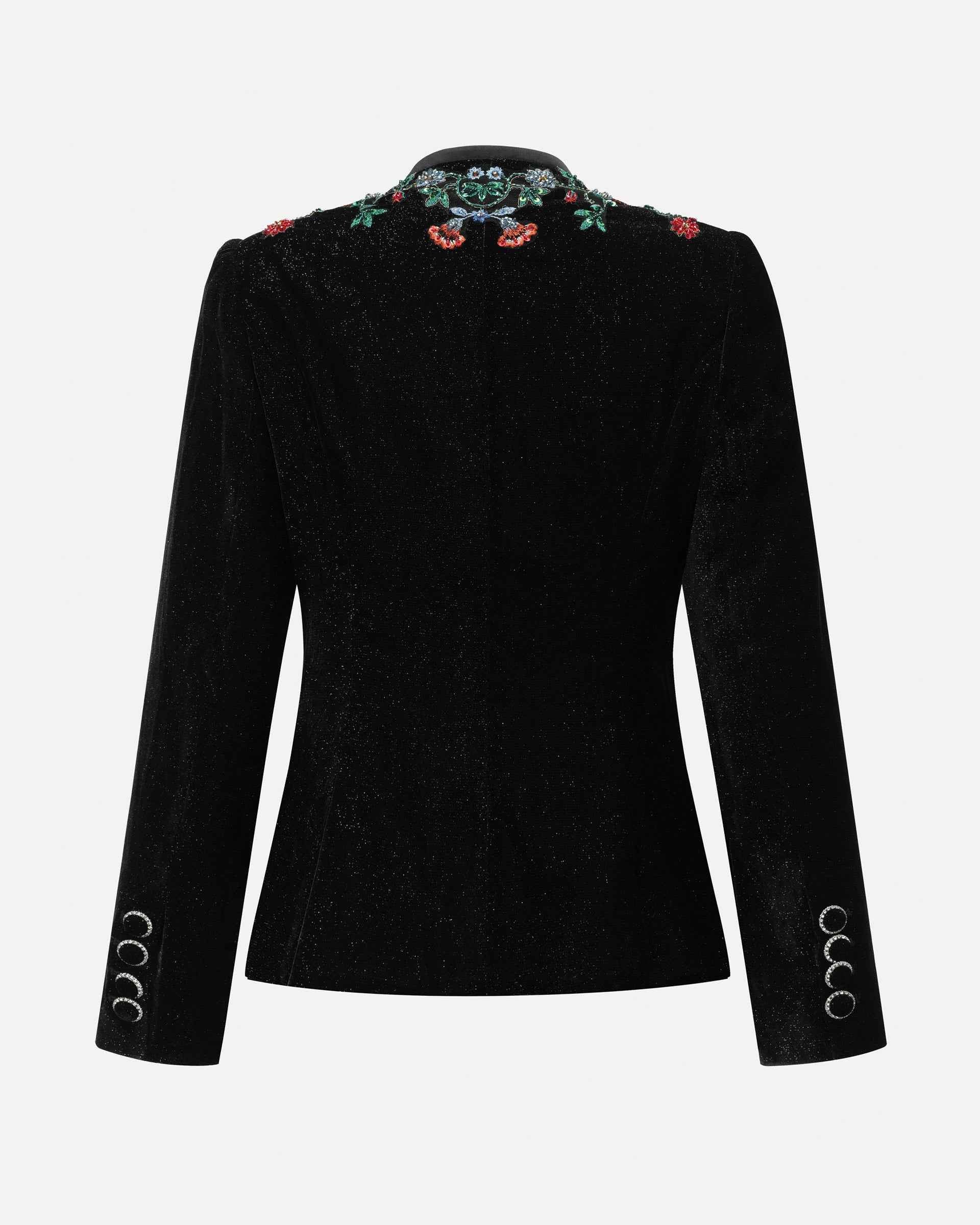 Prosperity Embroidered Velvet Blazer