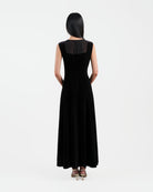 Riverscape Embroidered Cinched-Waist Dress - Sussiland