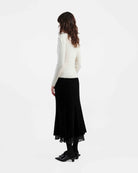 Ivory Draped Knit Top