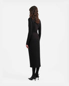 Black Tailored Pencil Skirt