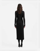Black Tailored Pencil Skirt