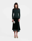 Velvet Midi Skirt