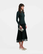 Velvet Midi Skirt