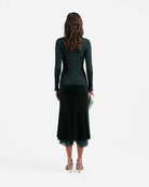 Velvet Midi Skirt