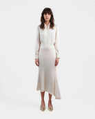 Asymmetrical Hem Fishtail Skirt