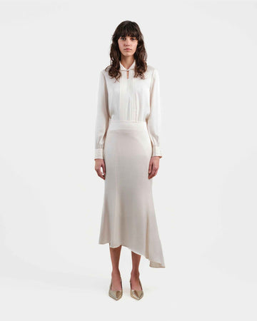 Asymmetrical Hem Fishtail Skirt