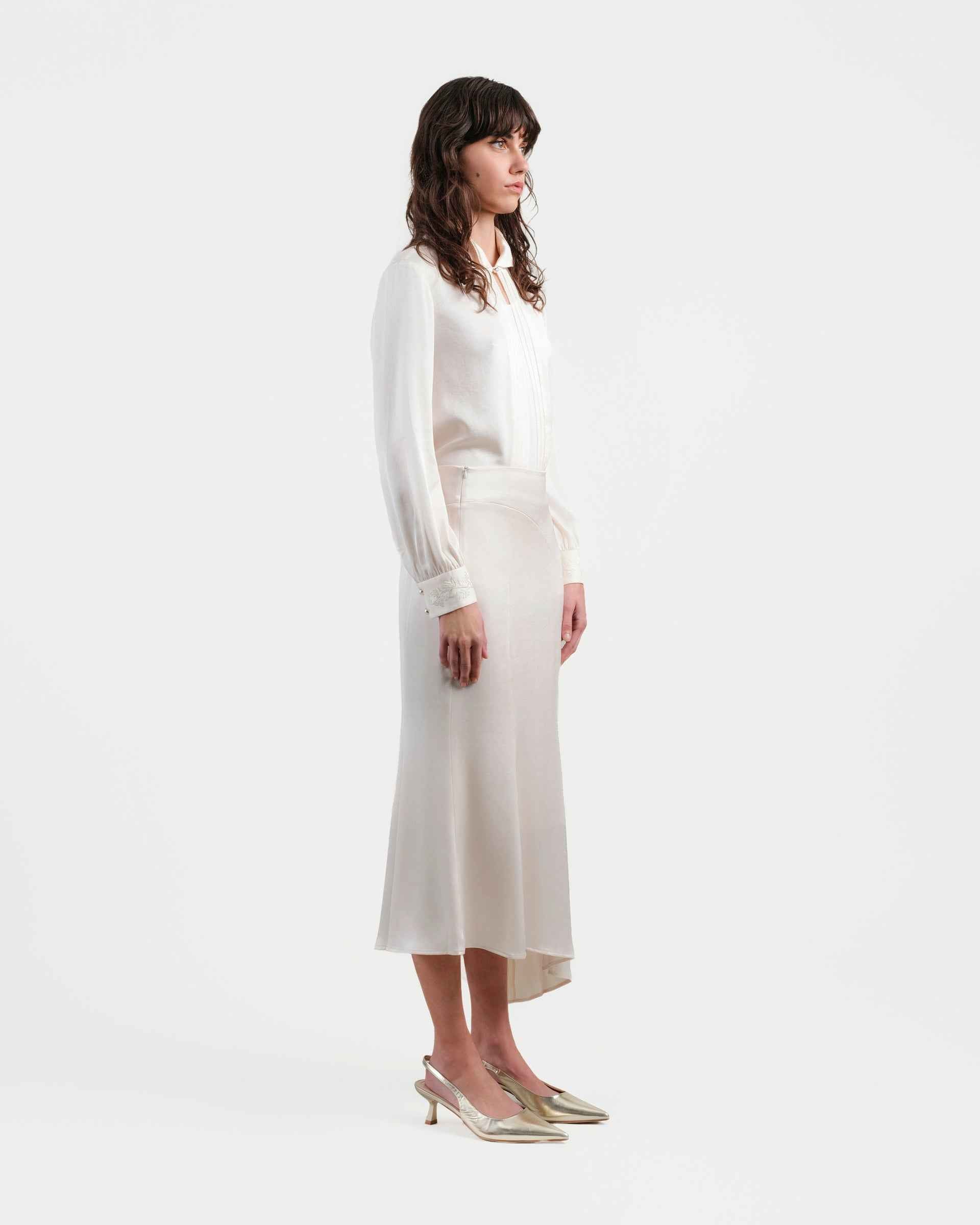Asymmetrical Hem Fishtail Skirt