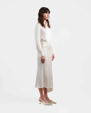 Asymmetrical Hem Fishtail Skirt