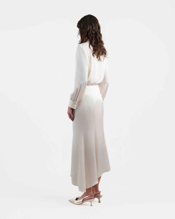 Asymmetrical Hem Fishtail Skirt