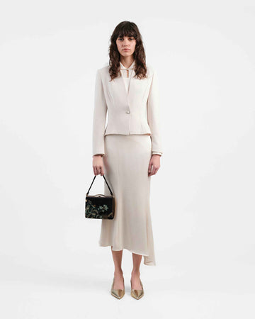 Single-Button Fitted Blazer