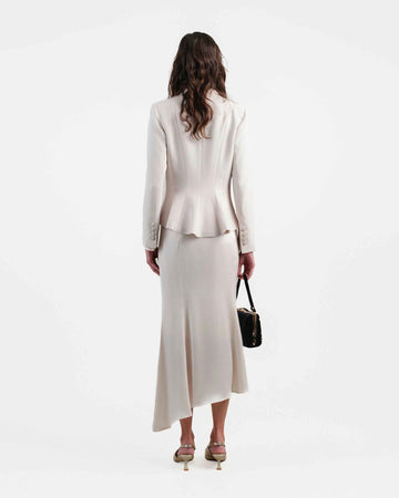 Single-Button Fitted Blazer