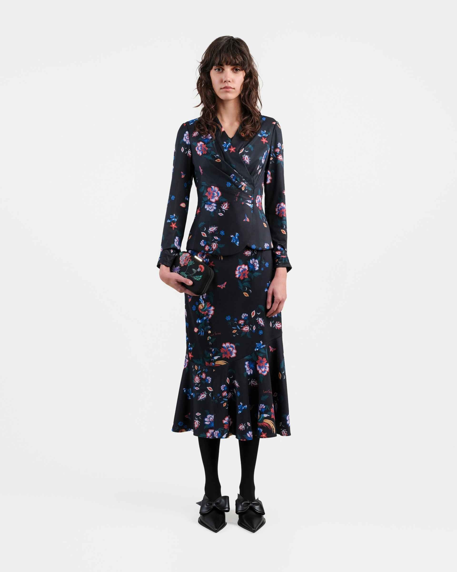 Phoenix Printed Tailored Blouse