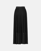 Black Resort-Style Wide-Leg Palazzo Pants