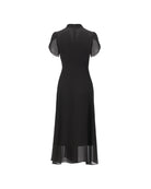 Artisan-Crafted Crystal-Embellished Cinch-Waist Dress - Sussiland