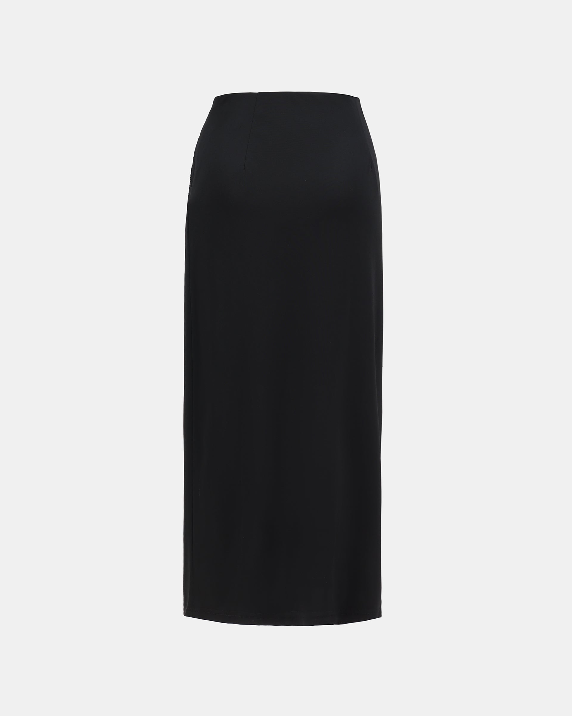 Elegant Crystal-Embellished Bodycon Midi Skirt - Sussiland