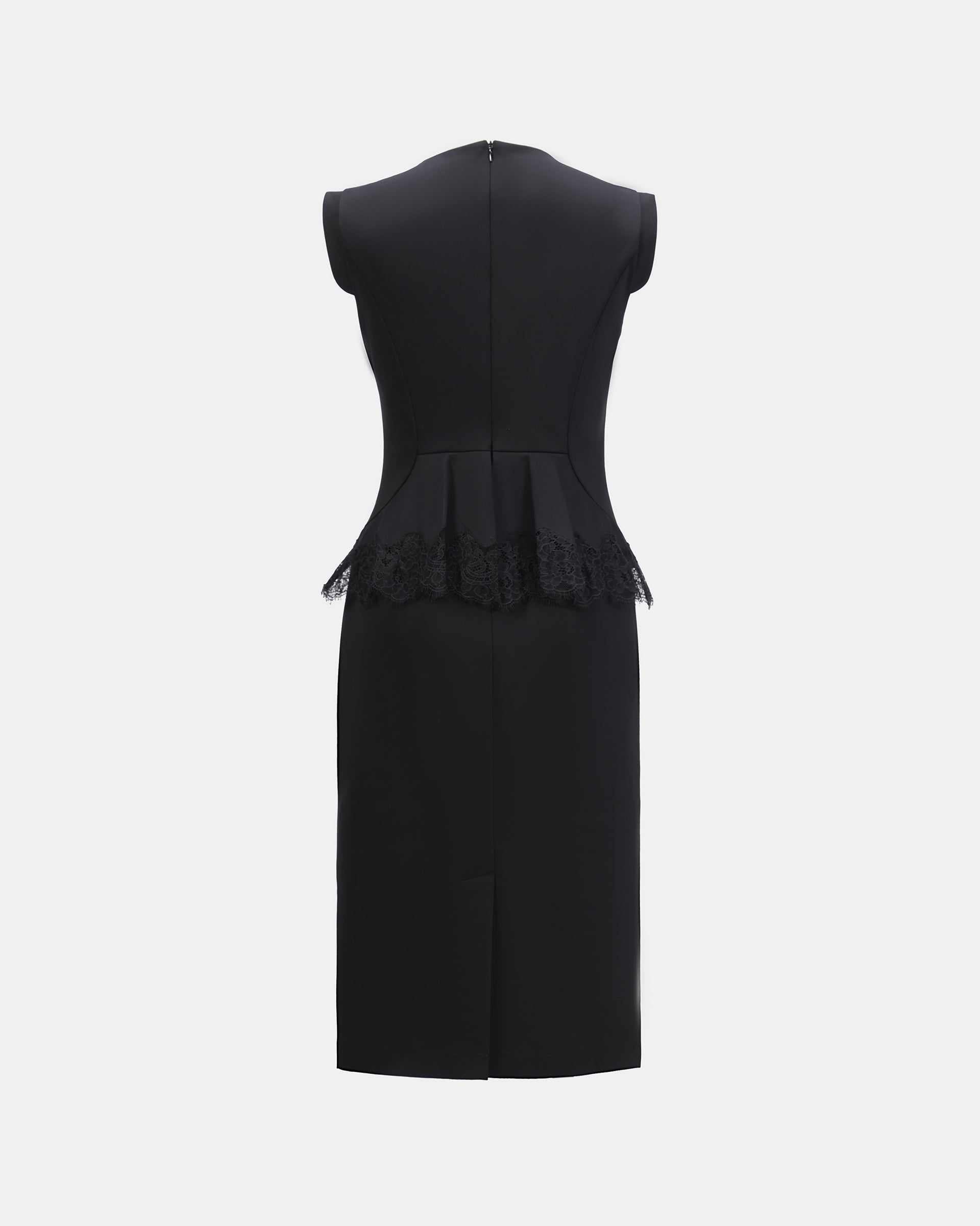 Slim-Fit Professional Mock Two-Piece Dress - Sussiland