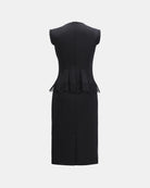Slim-Fit Professional Mock Two-Piece Dress - Sussiland