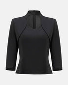Tailored Waist-Cinching Blouse