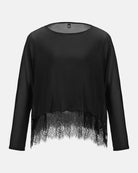 Chic Oversized Lace Blouse