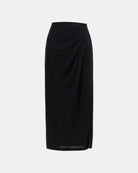 Elegant Crystal-Embellished Bodycon Midi Skirt - Sussiland