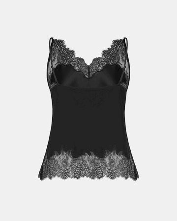 Silk Lace-Trim Camisole
