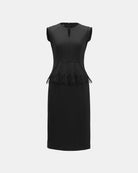 Slim-Fit Professional Mock Two-Piece Dress - Sussiland