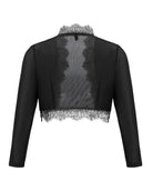 Delicate Cropped Long-Sleeve Bolero