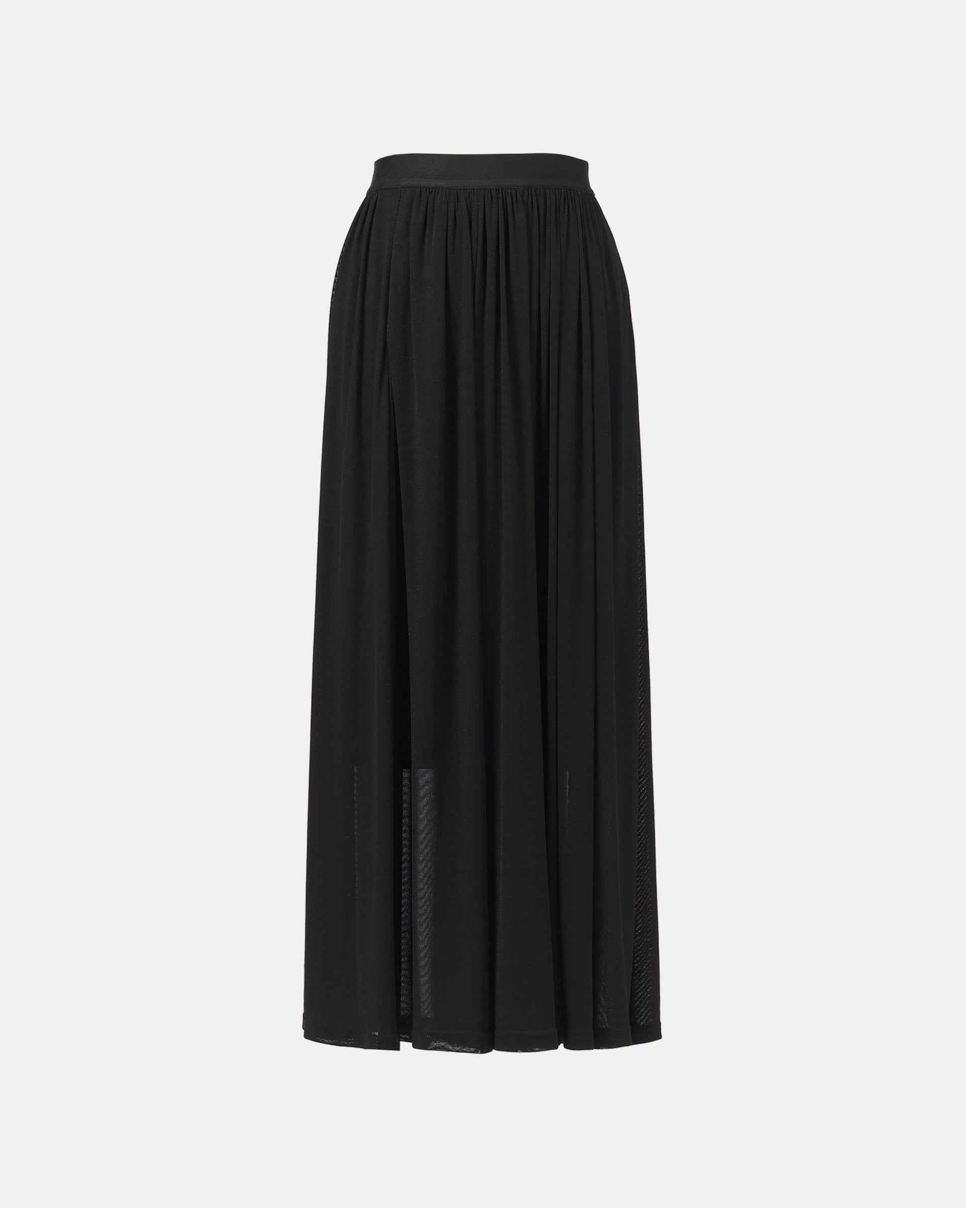 Black Resort-Style Wide-Leg Palazzo Pants