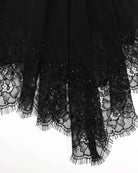 Elegant Shawl-Collar Lace Coat