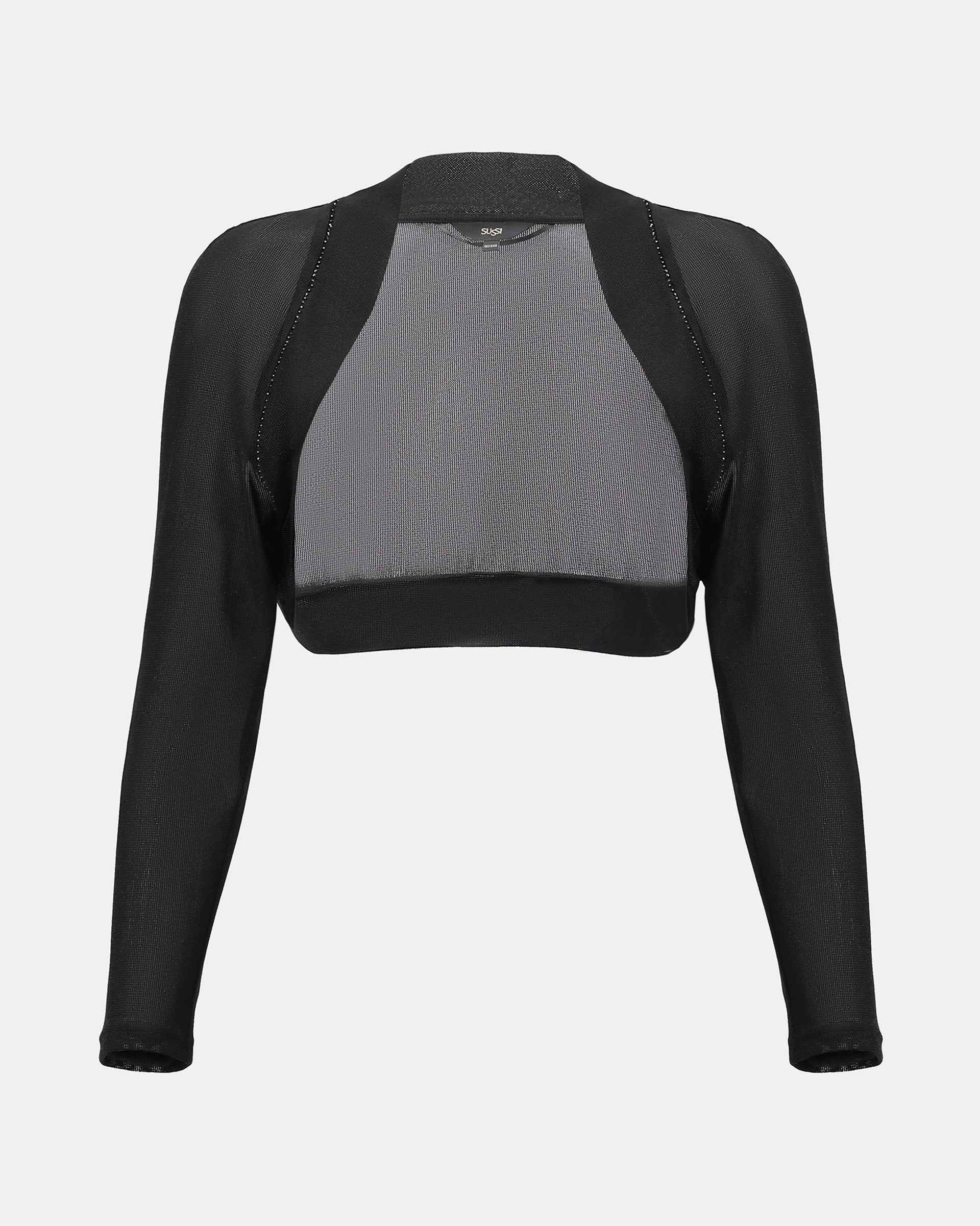 High-Waisted Long-Sleeve Evening Bolero