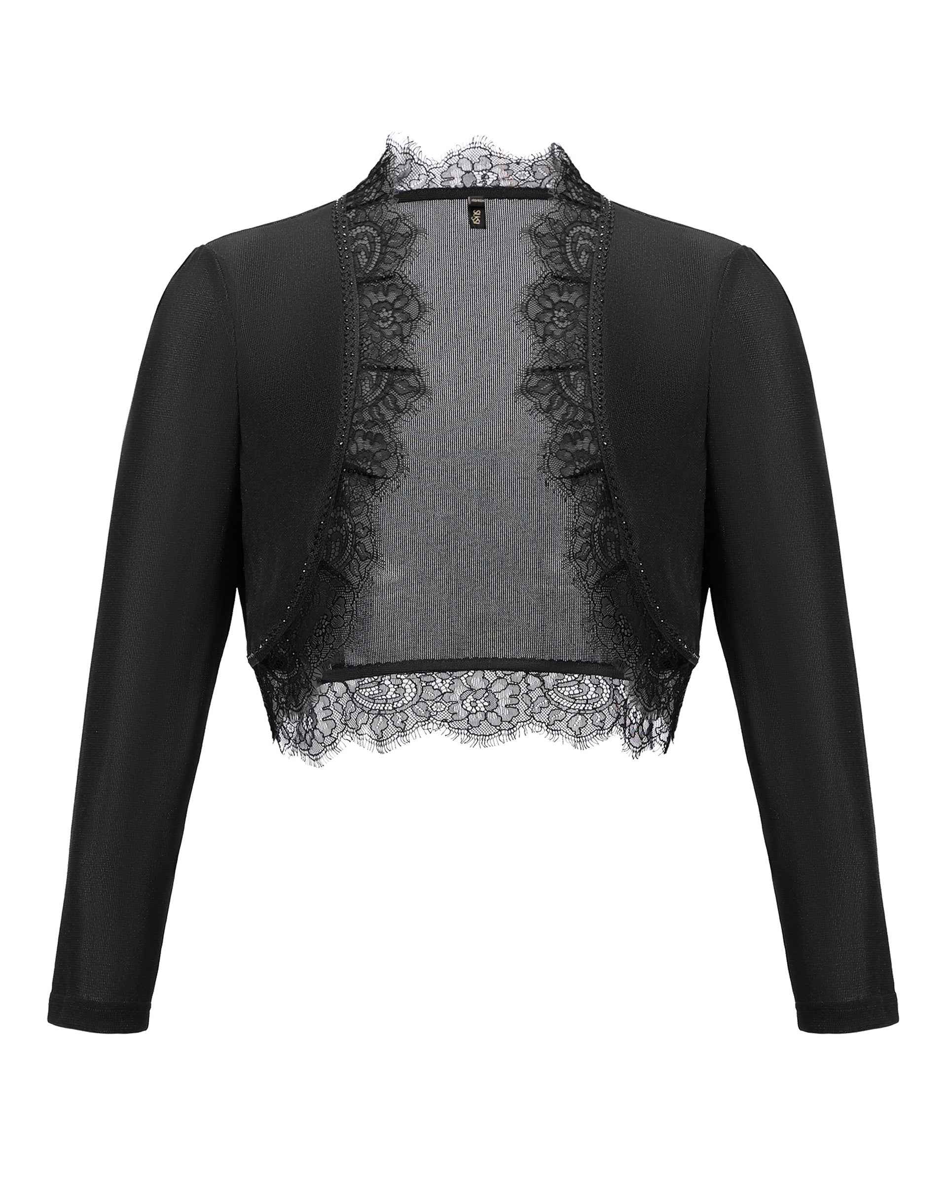 Delicate Cropped Long-Sleeve Bolero