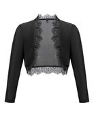Delicate Cropped Long-Sleeve Bolero
