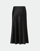 Black Flowing Midi Skirt - Sussiland