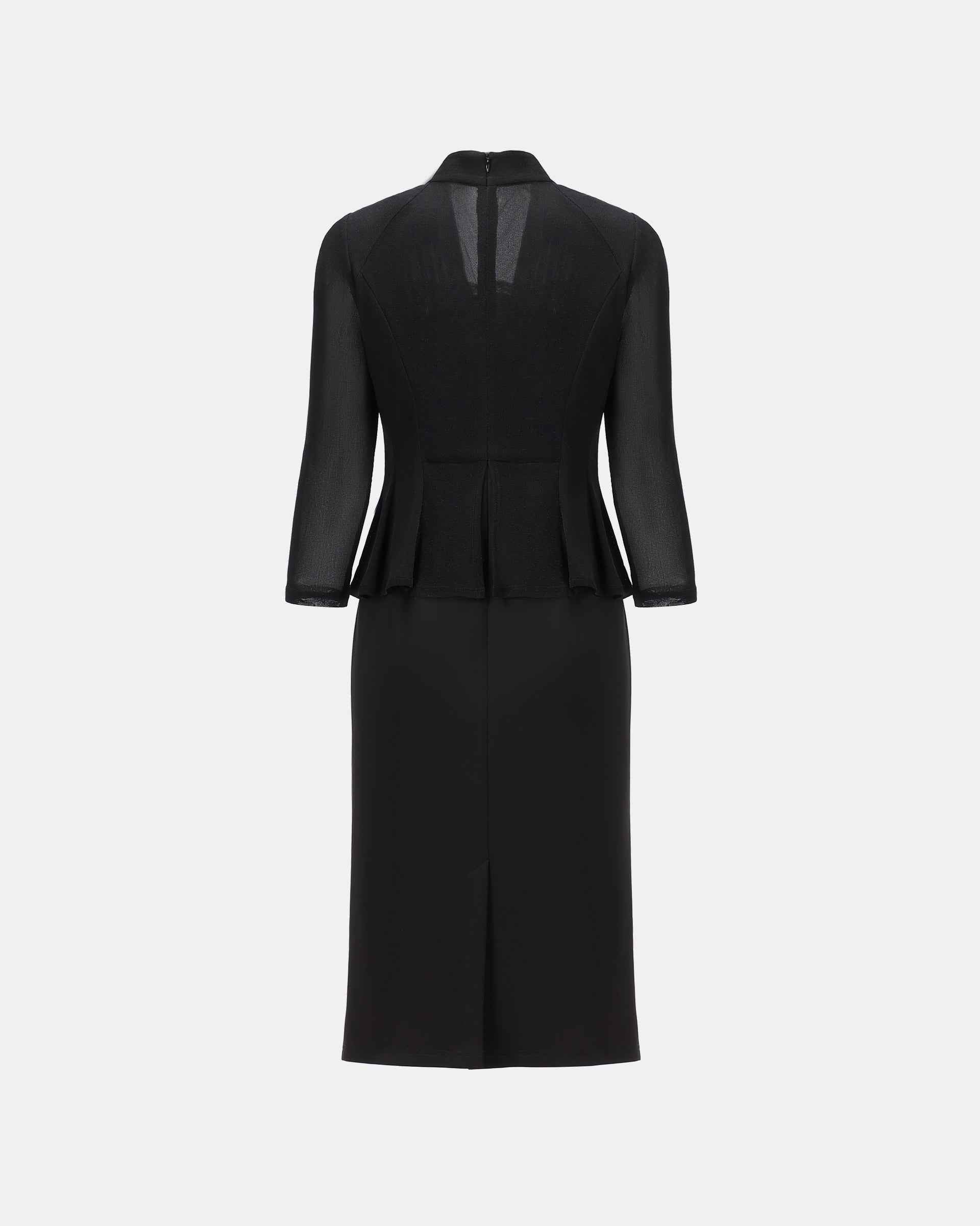 Professional Two-Piece Maxi Dress Ensemble