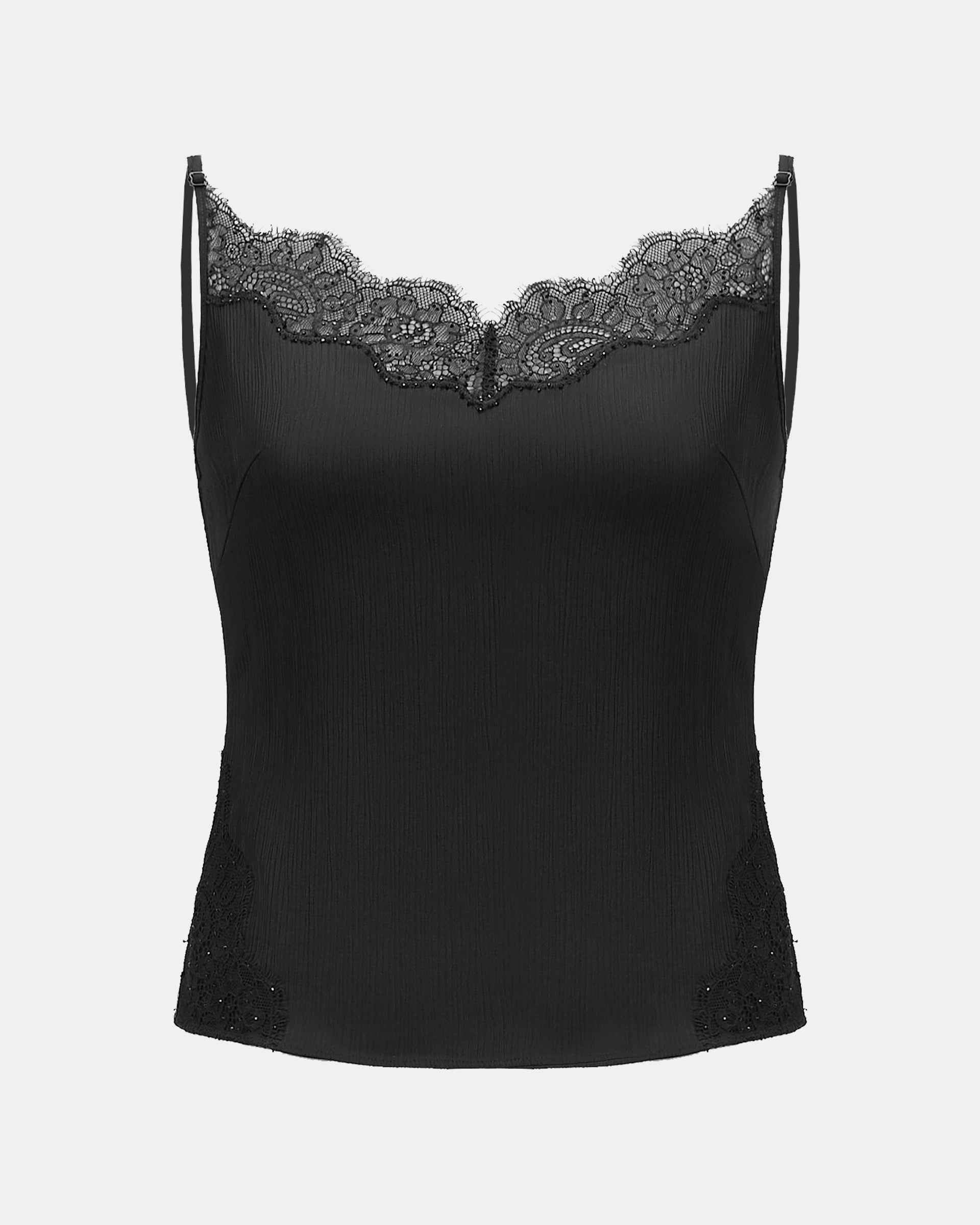 Delicate Lace Cinched-Waist Blouse